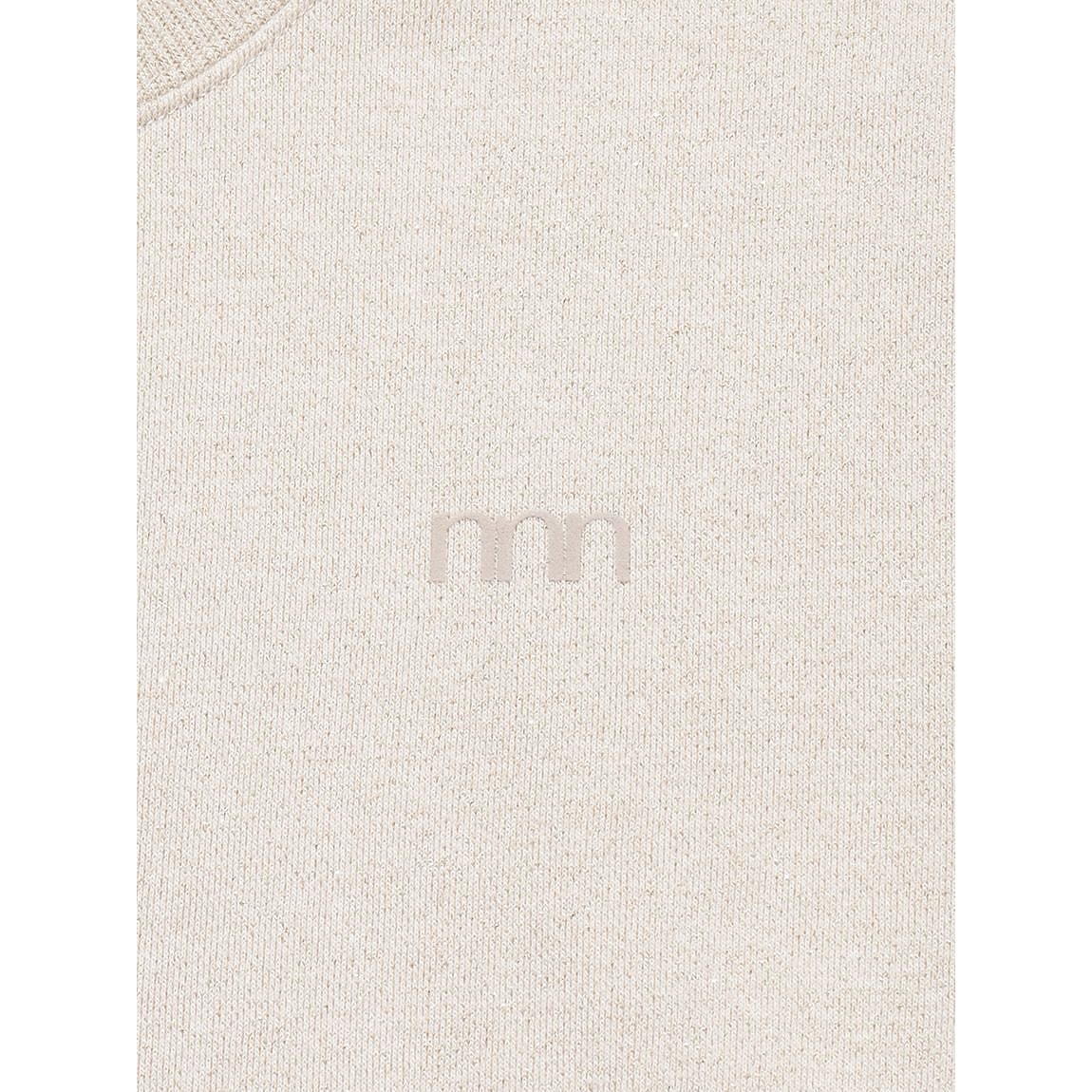 ラメ裏毛クロップドプルオーバー