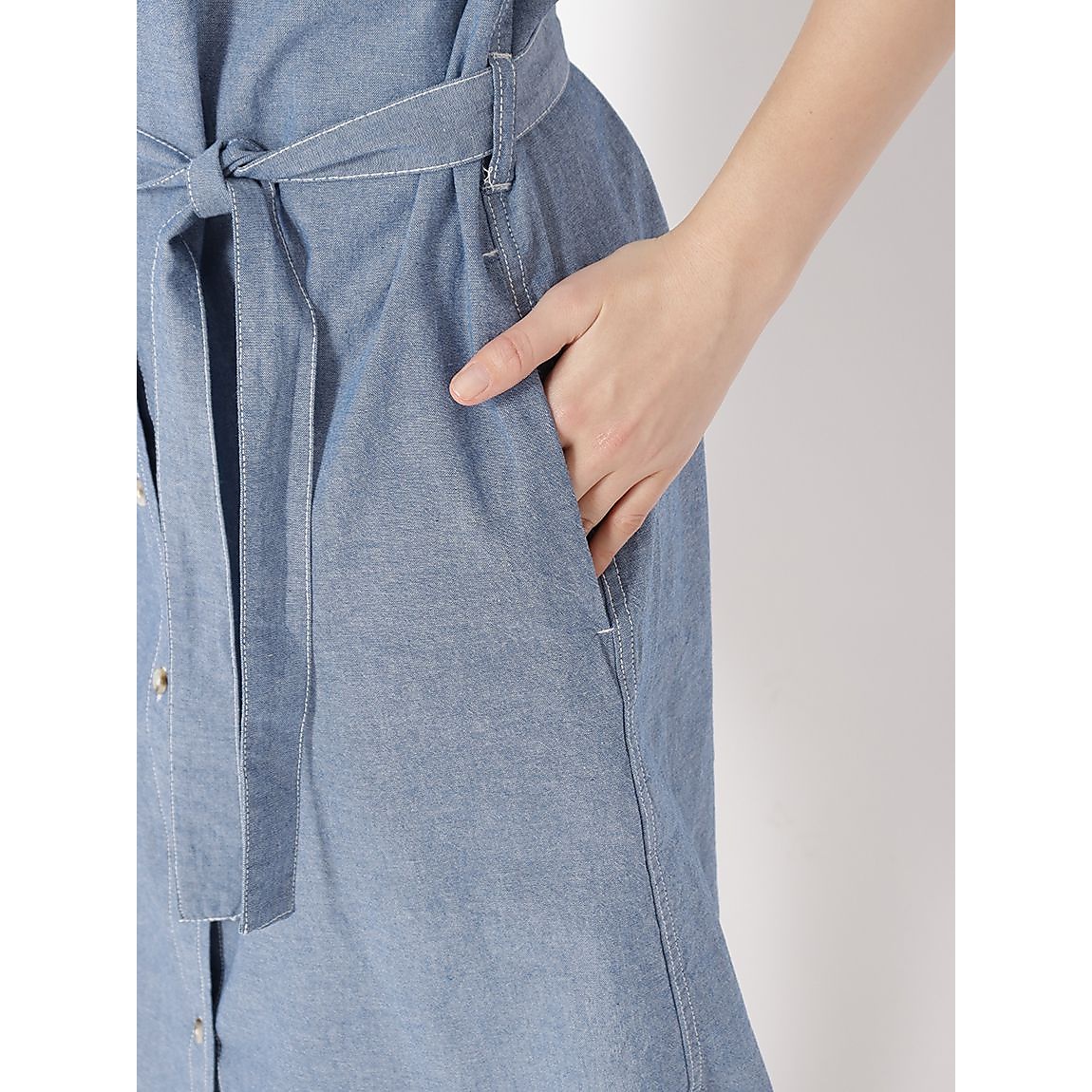 Beaver Yarn-Dyed Chambray S/S Dress