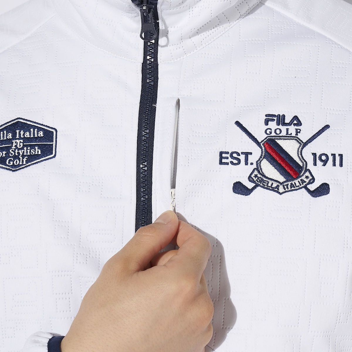 FILA GOLF 高周波キルトボンディングブルゾン