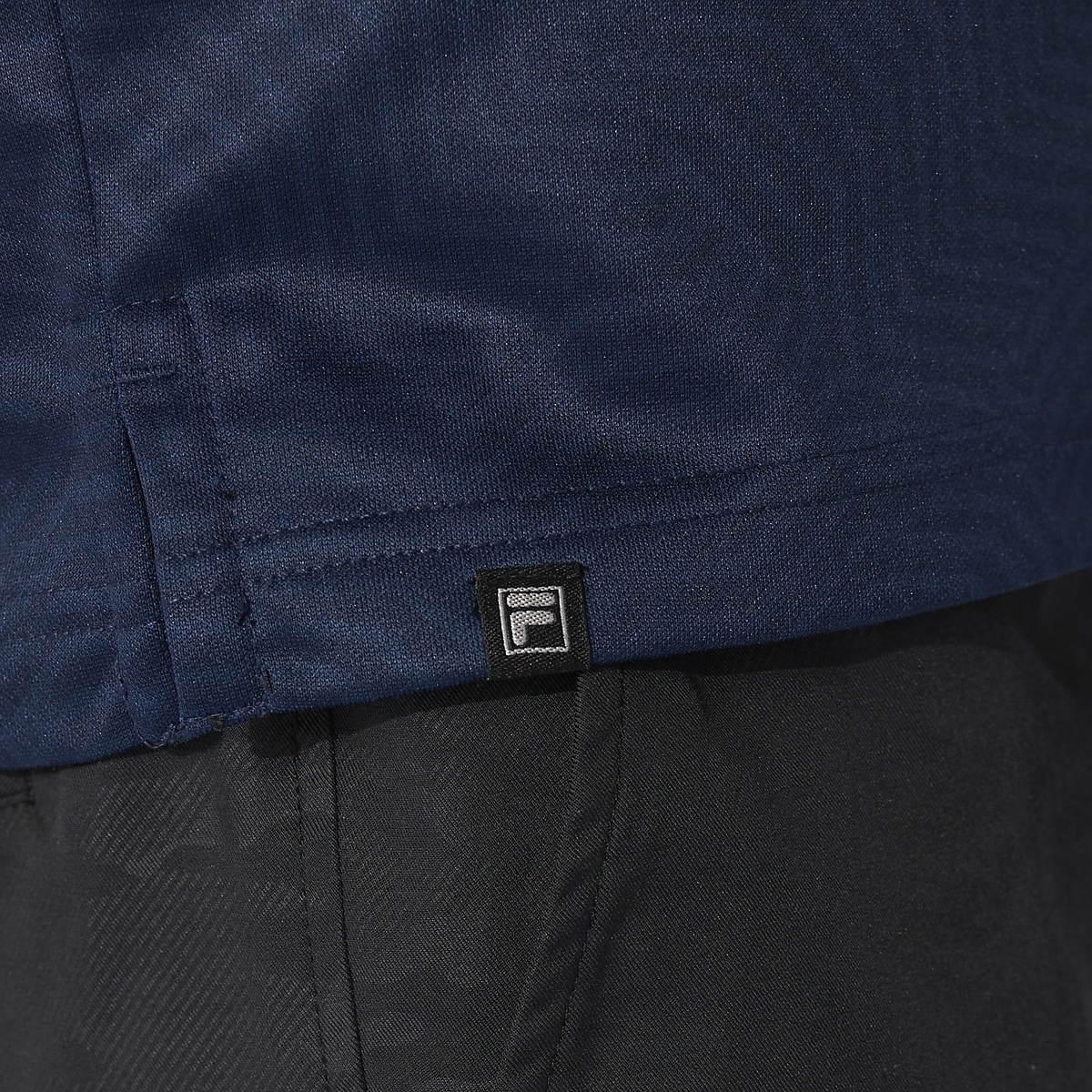 FILA GOLF プリント裏起毛長袖シャツ