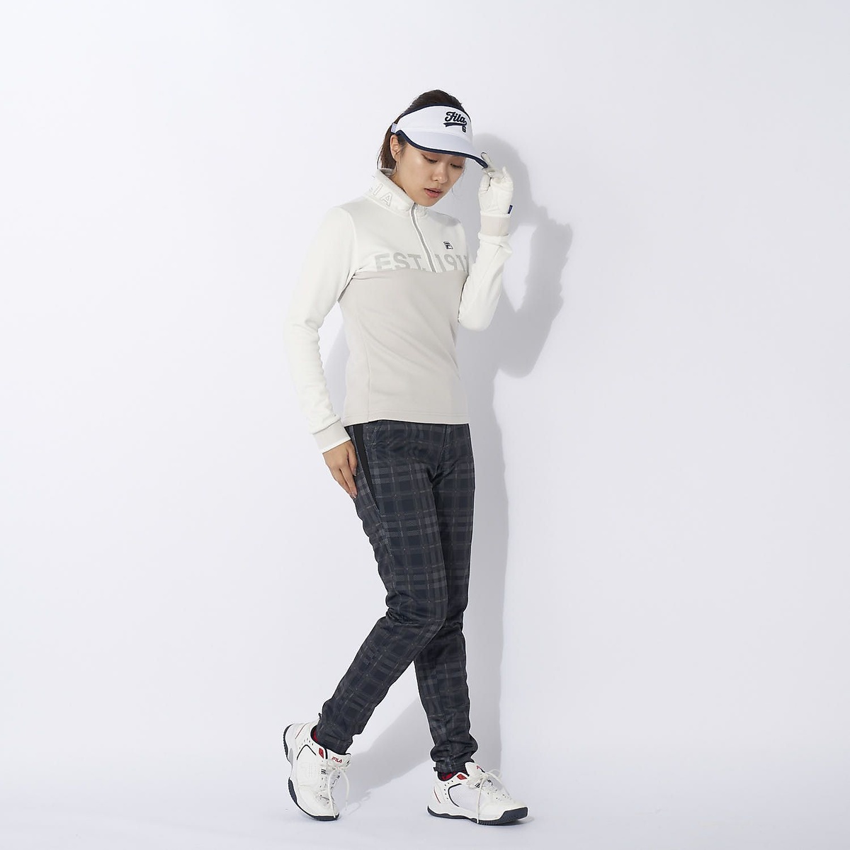 FILA GOLF 長袖ハーフジップシャツ