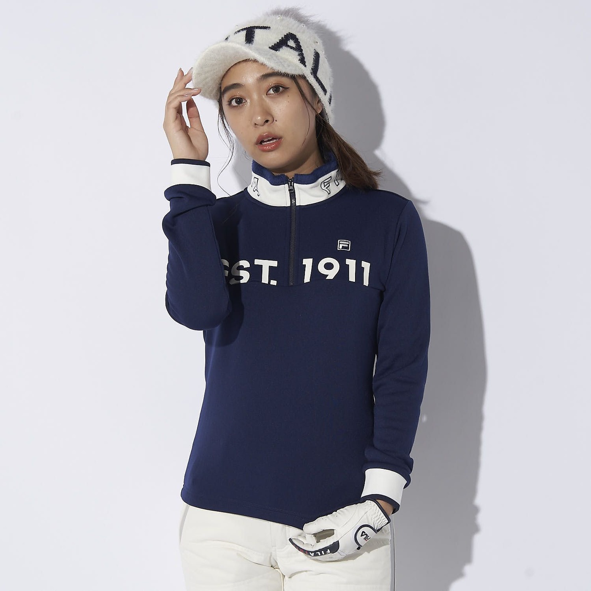 FILA GOLF 長袖ハーフジップシャツ