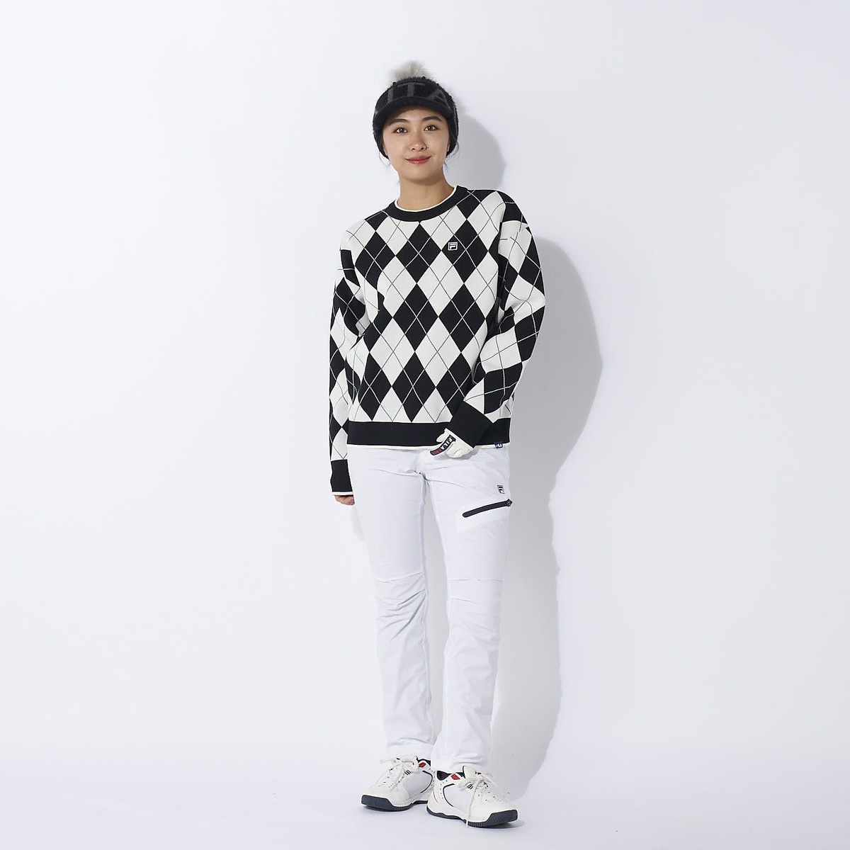 FILA GOLF 柄バリエーションセーター