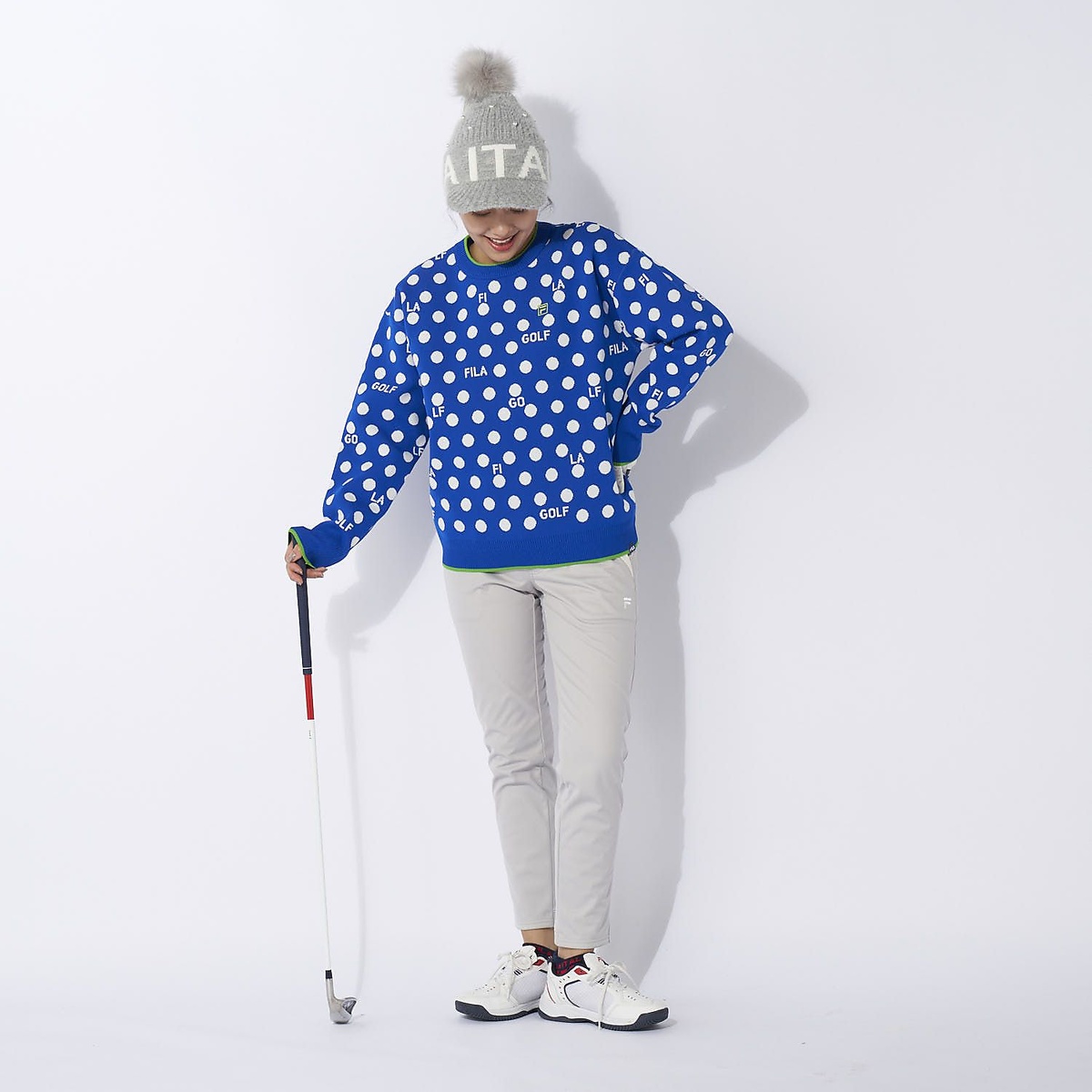 FILA GOLF 柄バリエーションセーター