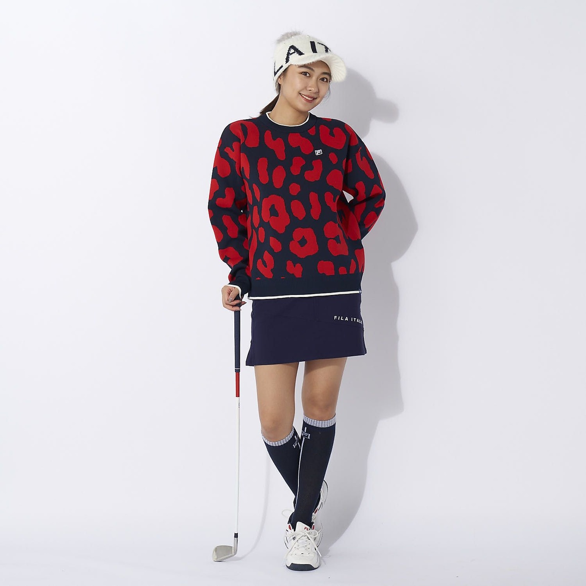 FILA GOLF 柄バリエーションセーター