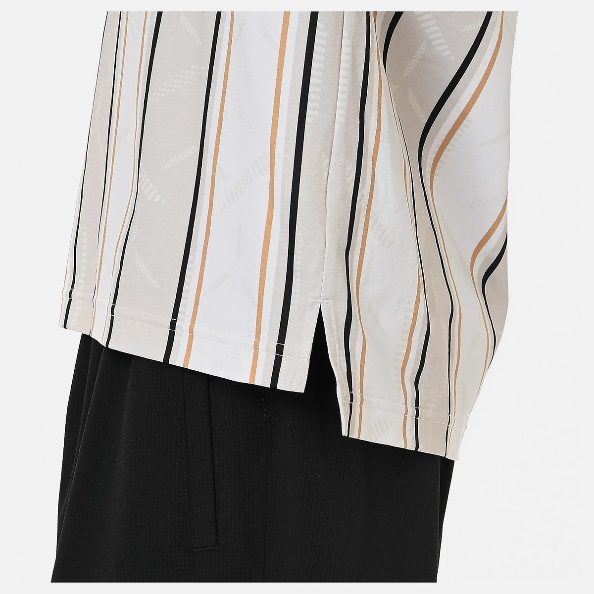 グラフィック ポロロングスリーブシャツ