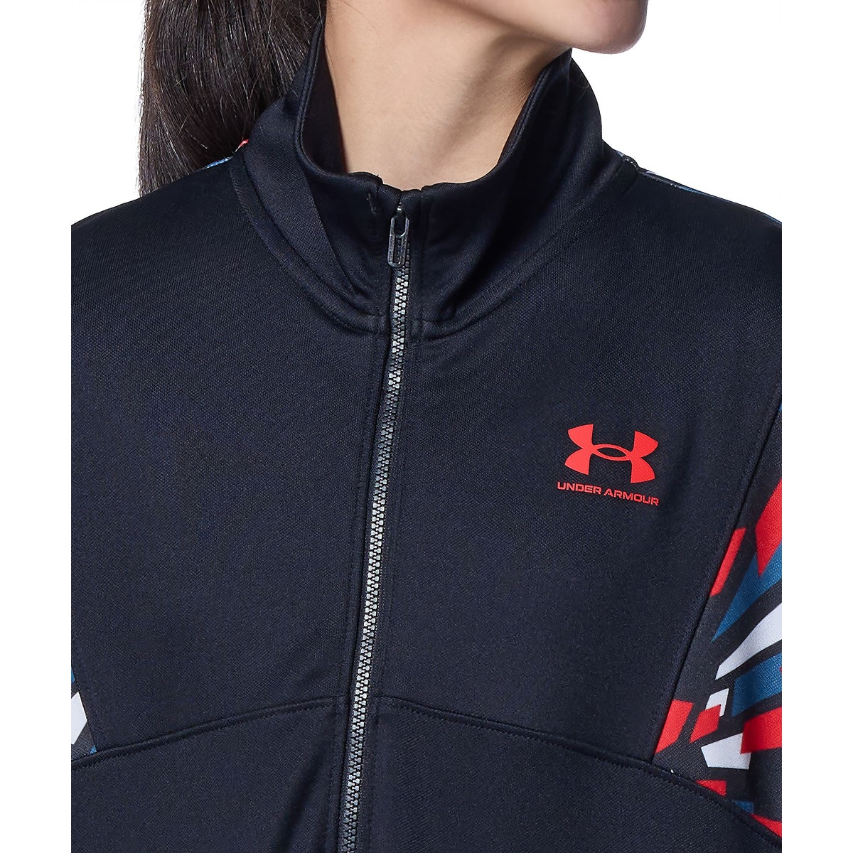 UA PRINT BLOCK TRACK JACKET
