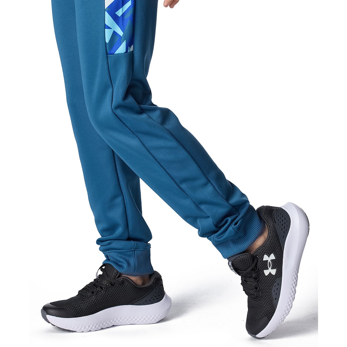 UA PRINT BLOCK TRACK PANTS