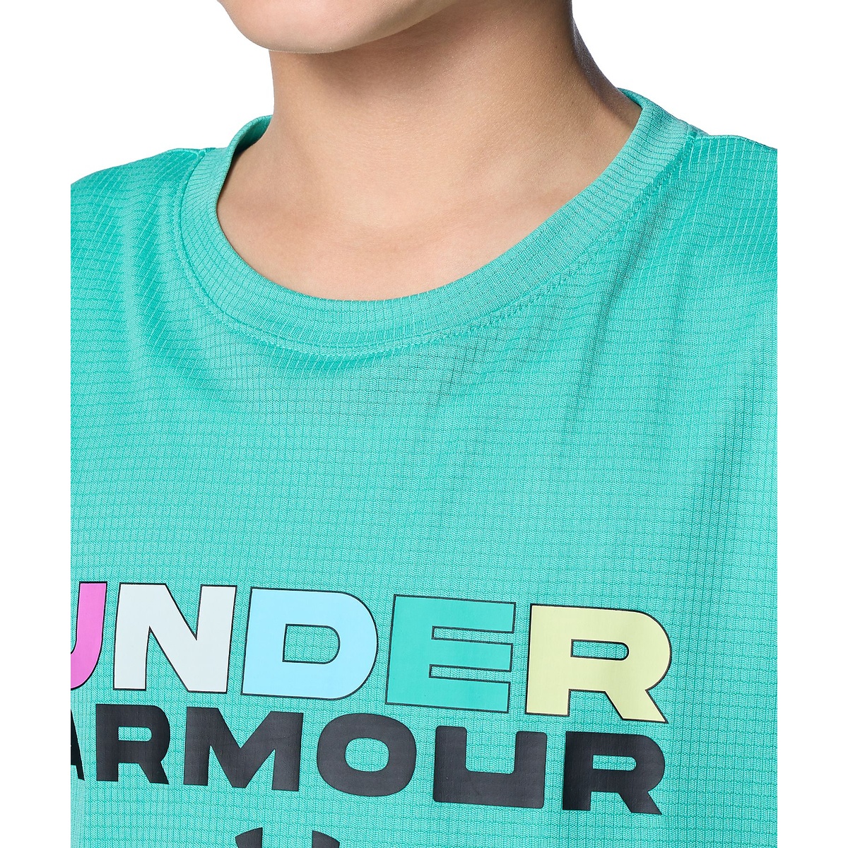 UA SPEED STRIDE BRANDED LOGO SHORT SLEEVE T-SHIRT