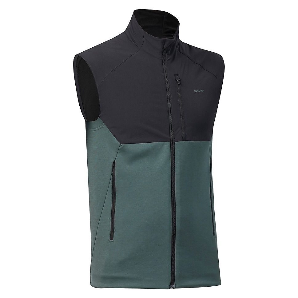 QUECHUAメンズフリースベストMH500 GRN