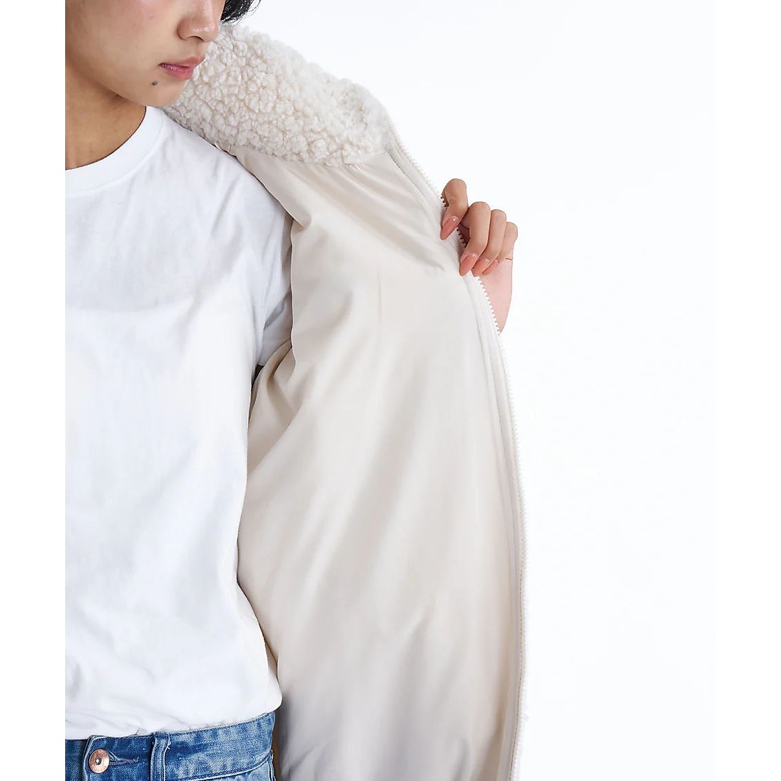 FUR BOA STAND LIGHT JACKET