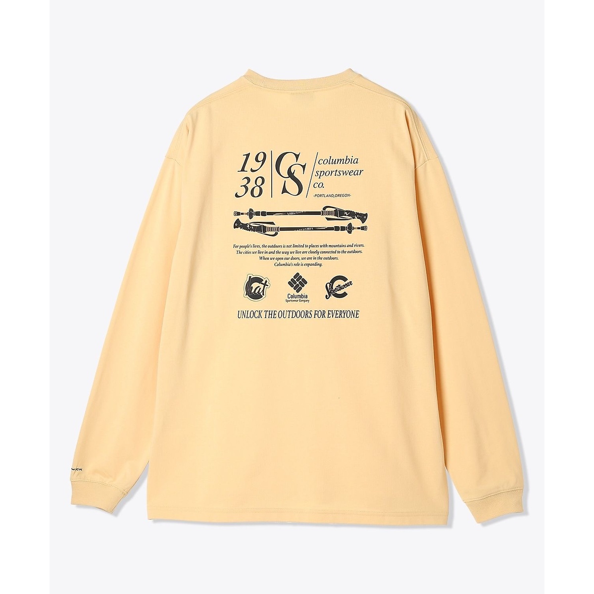 スタックブルックグラフィックロングスリーブTシャツ