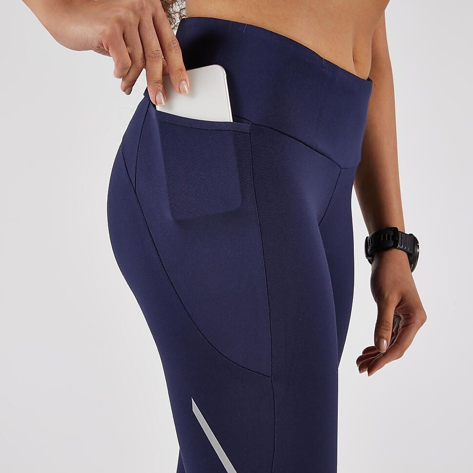 KIPRUNレディースレギンスRUN500 WARM BLU