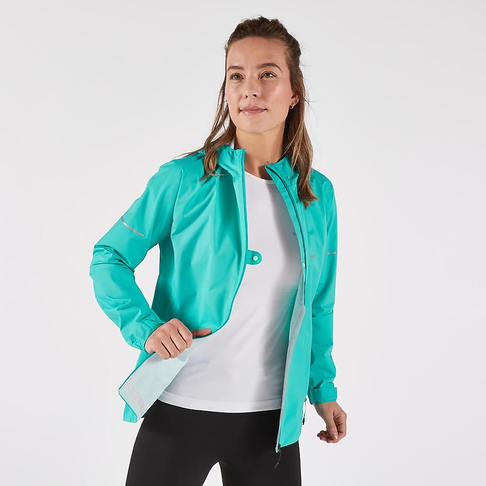 KIPRUNレディース防水ジャケットRUN900 GRN