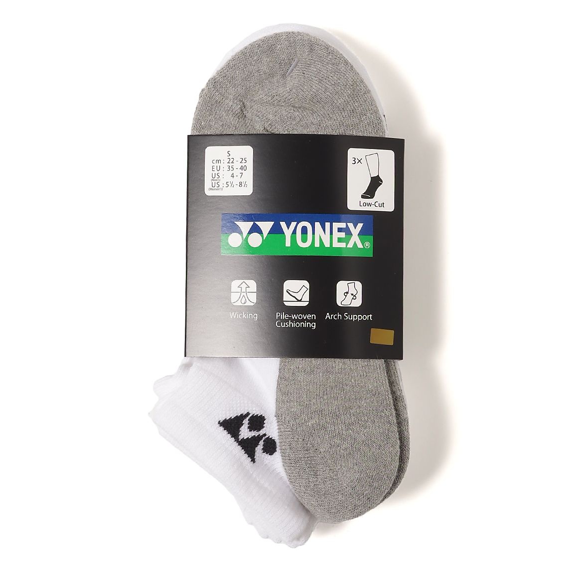 3Pレディーススニーカーインソックス