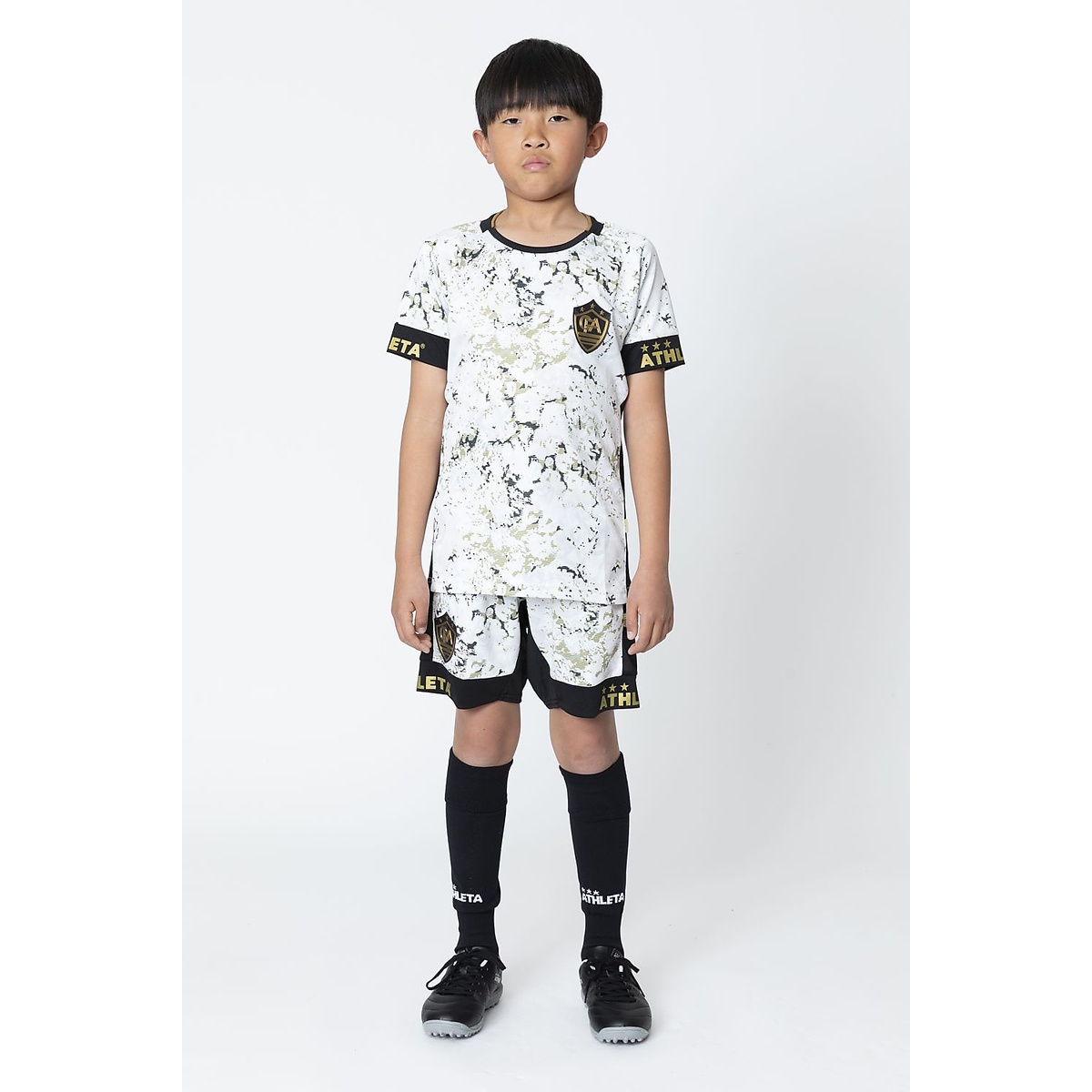 FCA グラフィックプラクティスシャツ　JrWHT MIX