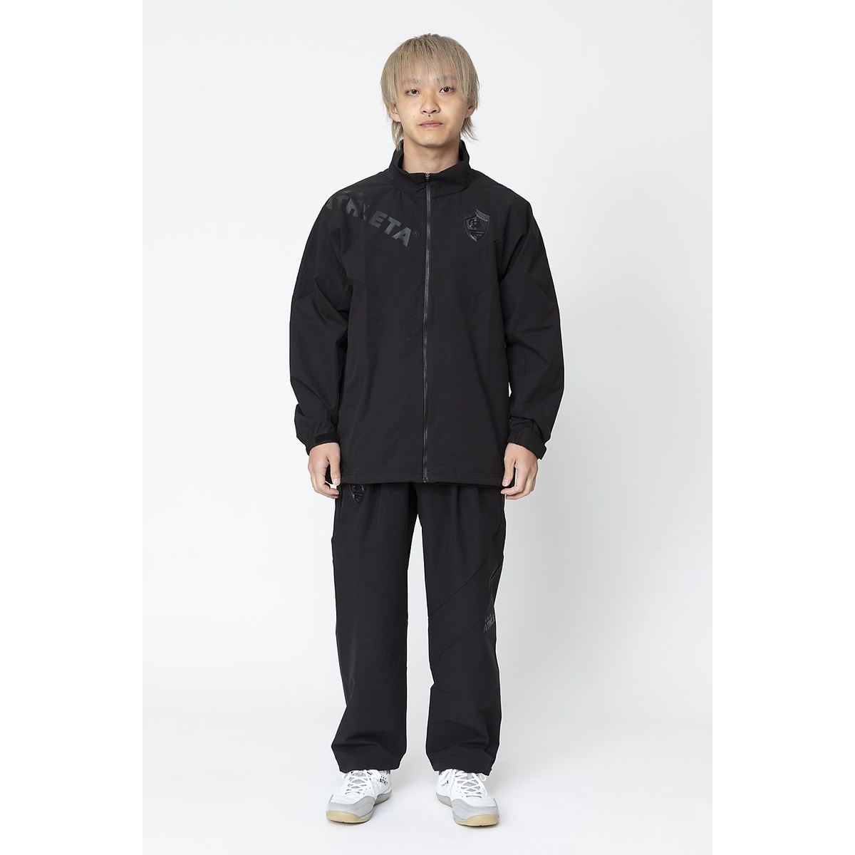 FCA カラーブロックTRパンツBLK