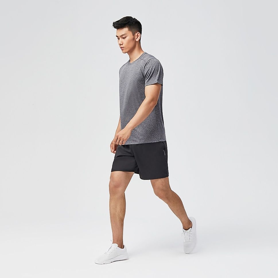 Decathlon メンズ半袖Tシャツ100 ジム・フィットネス GRY