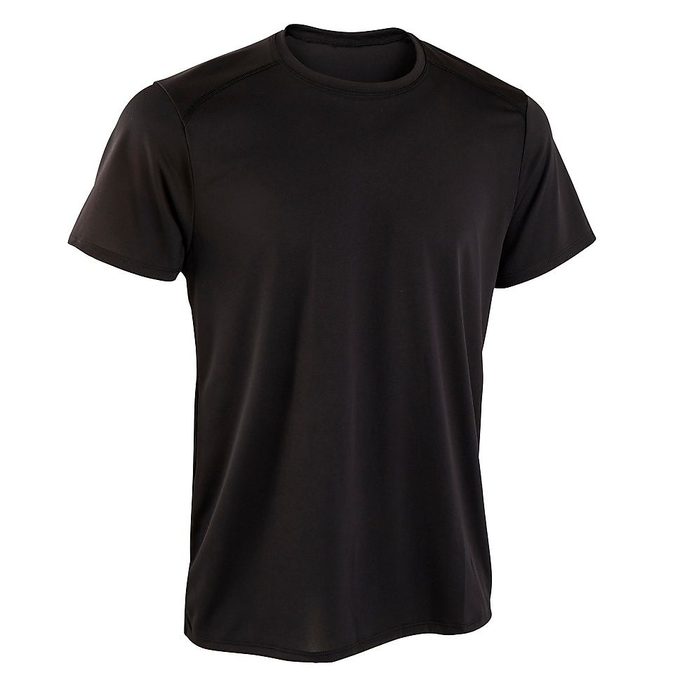 Decathlon メンズ半袖Tシャツ100 ジム・フィットネス BLK