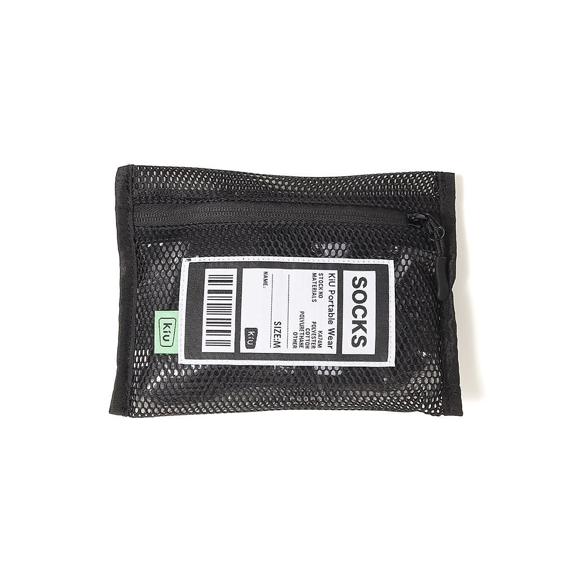 [KiU PACK SOCKS]M_BK