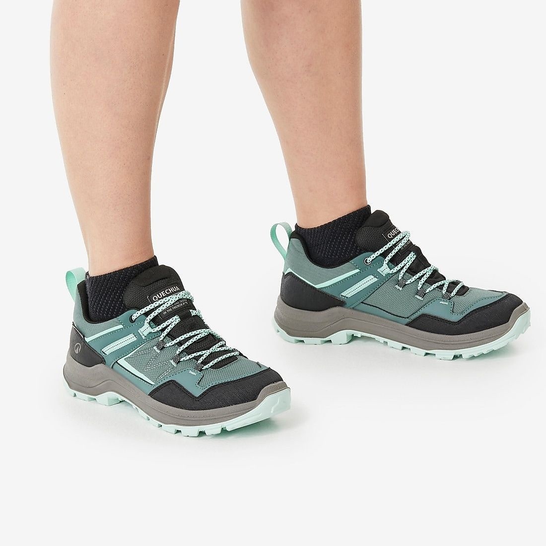 Decathlon レディース 防水シューズ MH100 WP GRN
