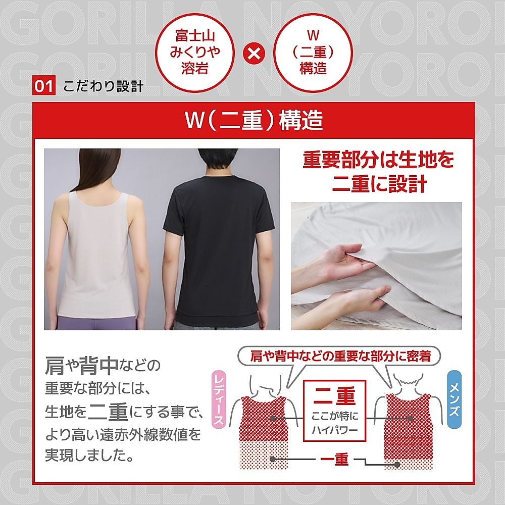 ゴリラの鎧　半袖Tシャツ　レディース　L　ベージュ