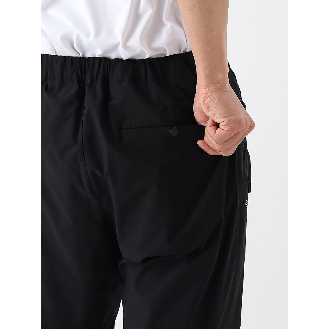 STRETCH CLOTH PANTS XL BLACK