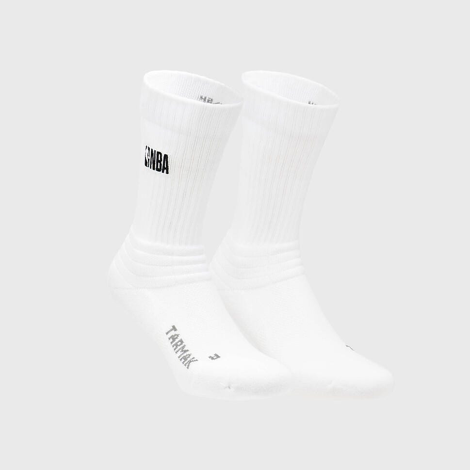 バスケットボール ソックス 2足組 大人用 NBA SO900 WHT