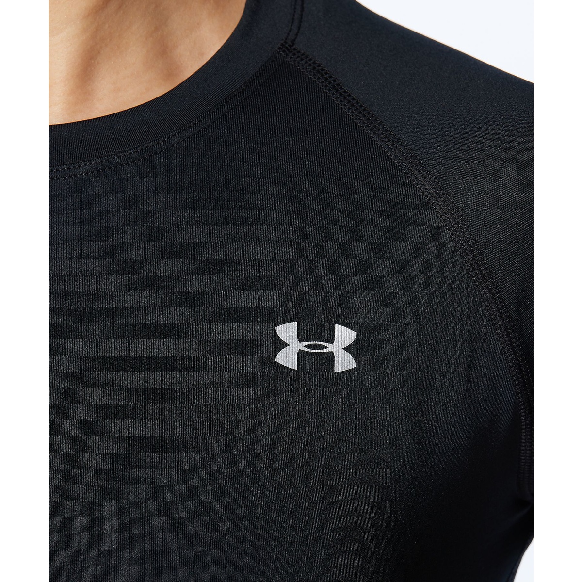 UA HEATGEAR COMPRESSION LONG SLEEVE CREW NECK SHIRT