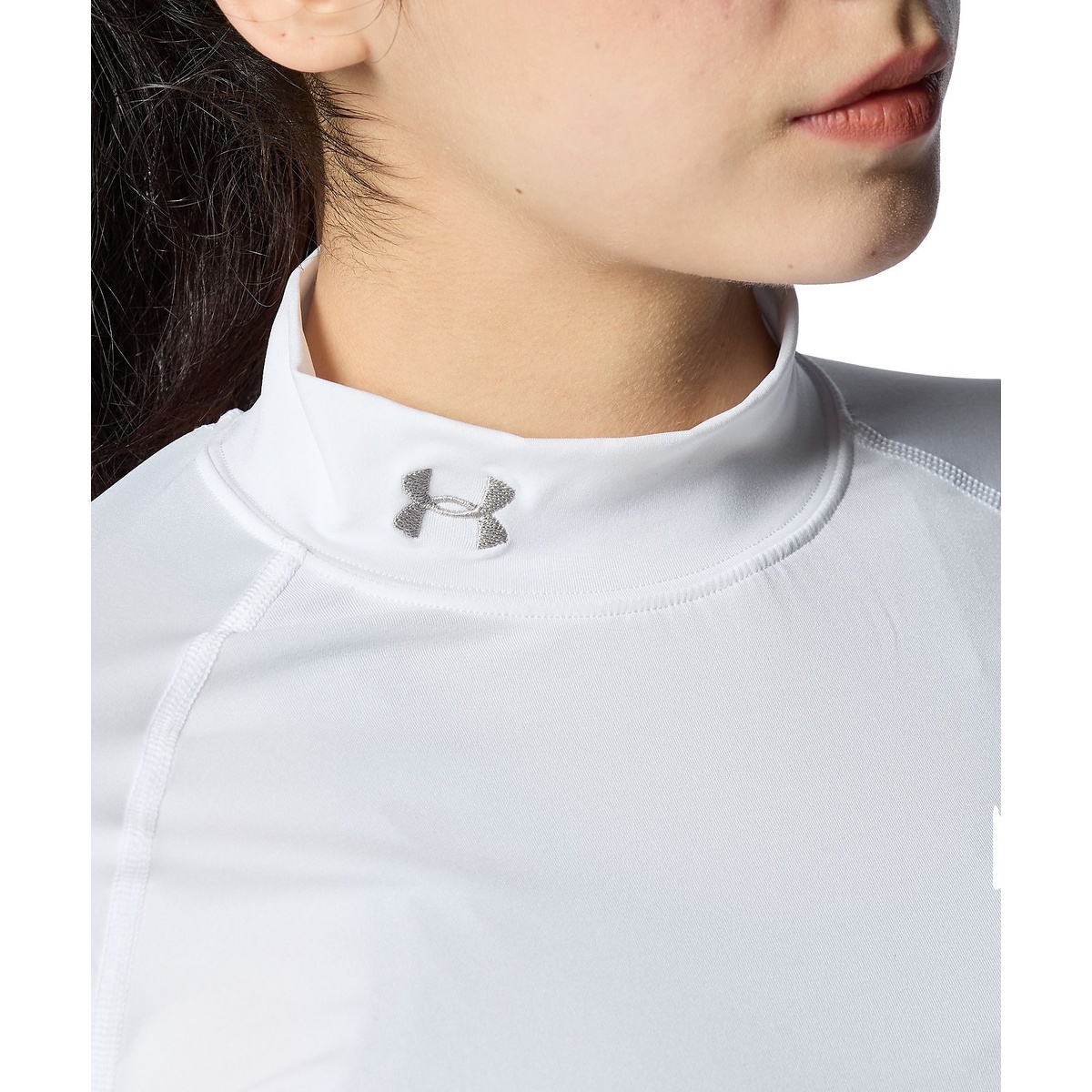 UA HEATGEAR COMPRESSION LONG SLEEVE MOCK NECK SHIRT