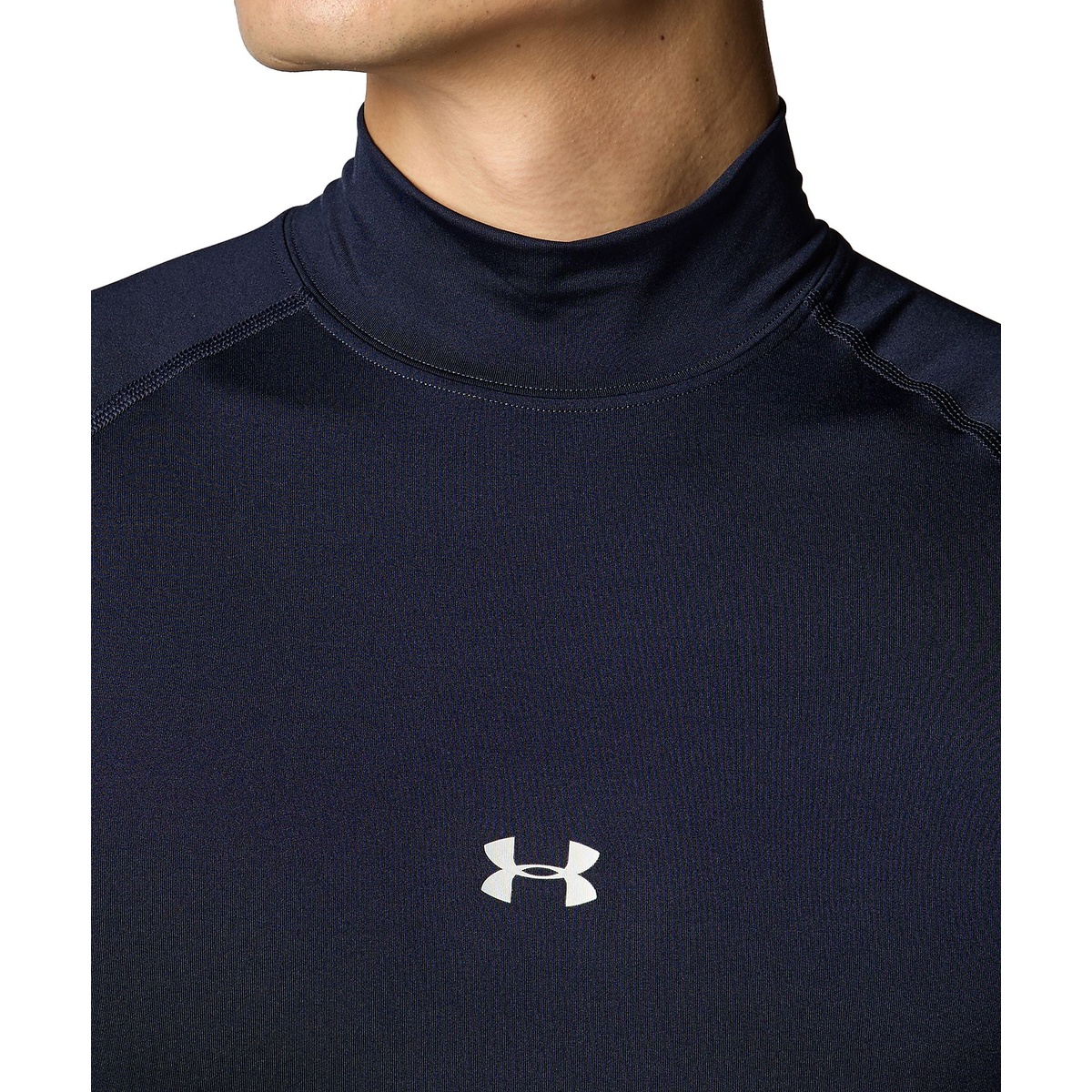 UA HEATGEAR ARMOUR COMPRESSION LONG SLEEVE MOCK NECK SHIRT