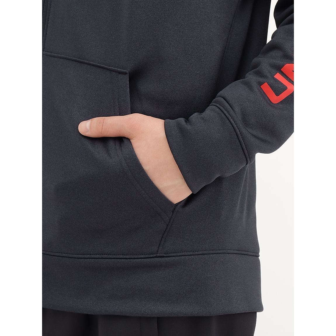 UA ARMOUR FLEECE BAR LOGO FULL ZIP