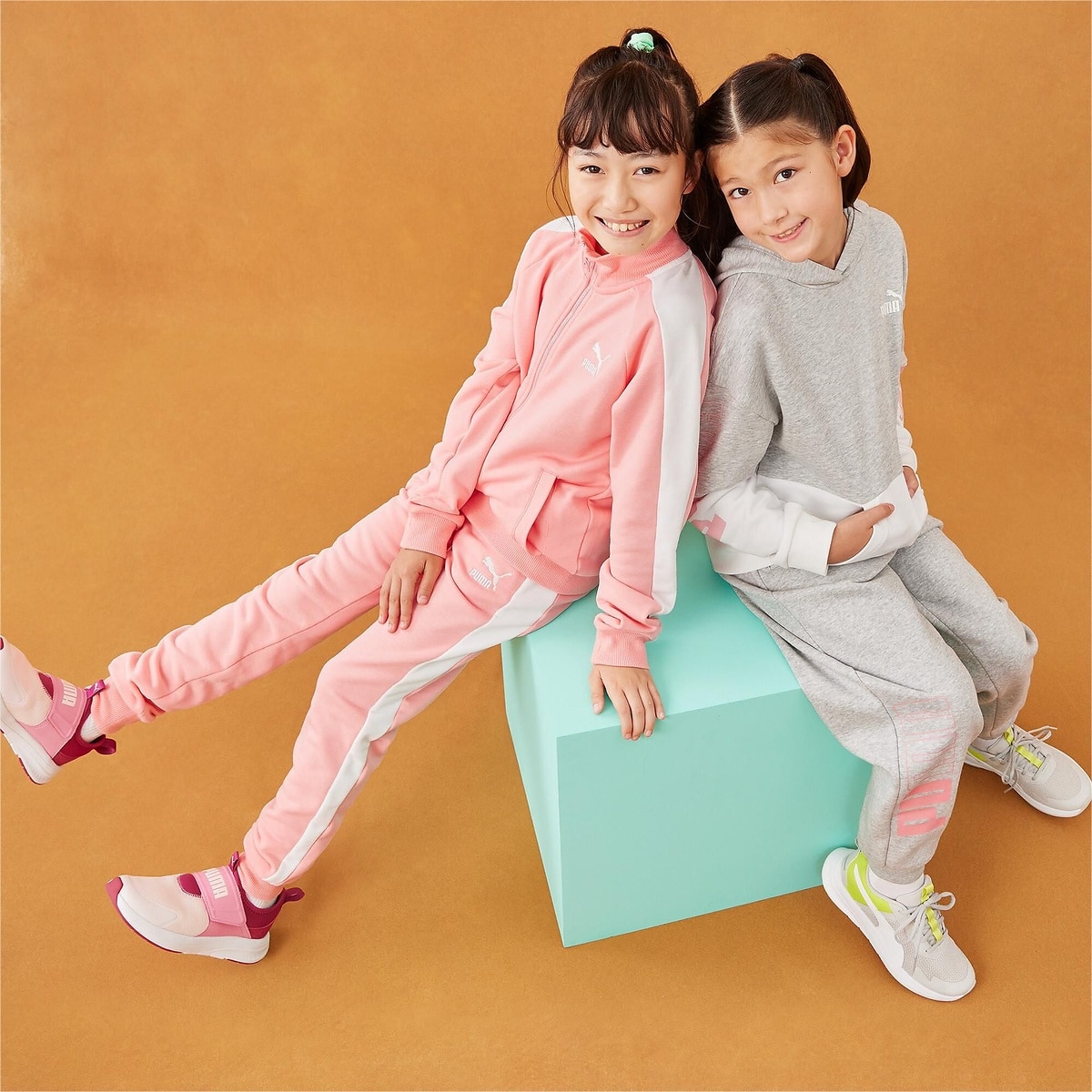 PUMA POWER カラーブロック フーディ