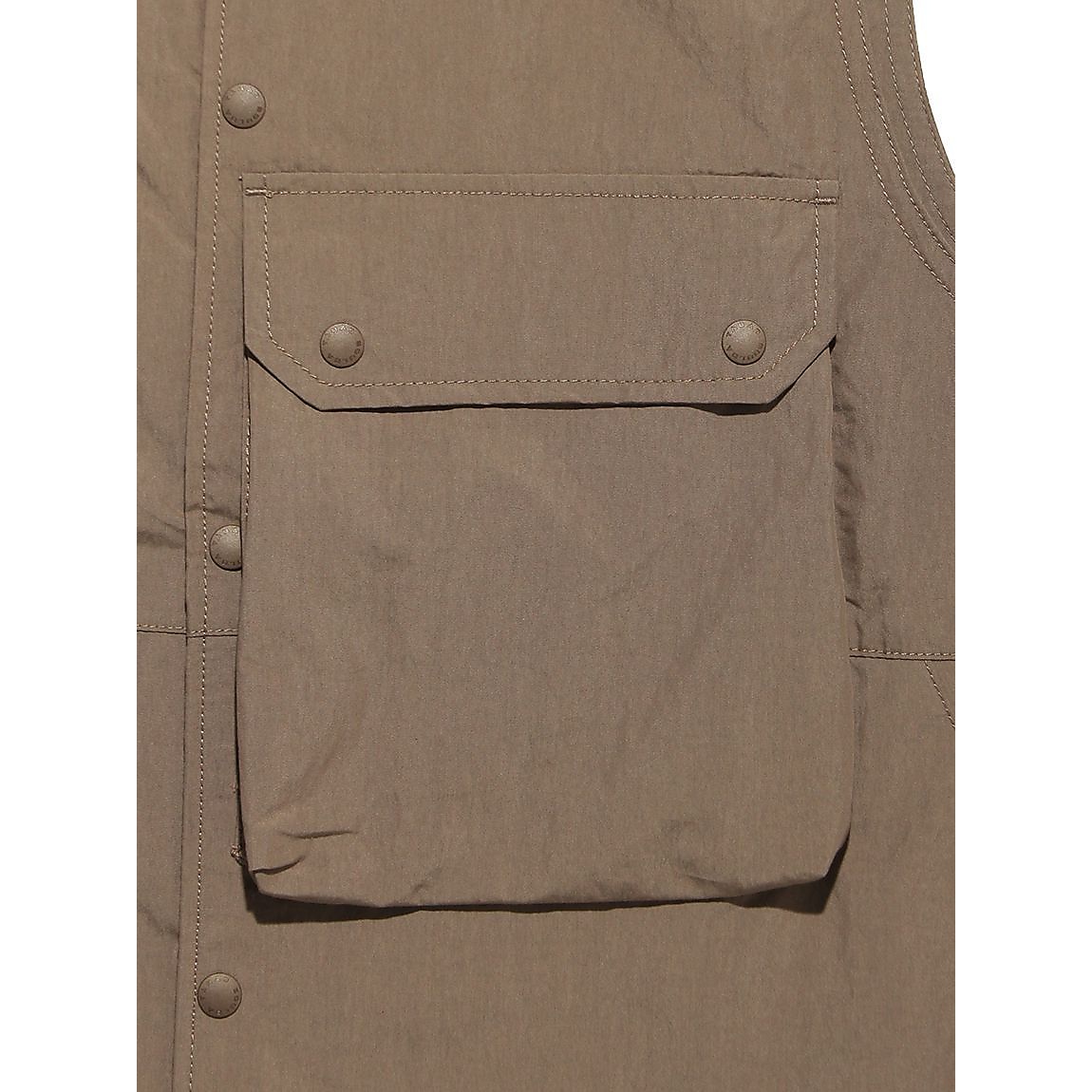 ラウンドカラーポケットベスト