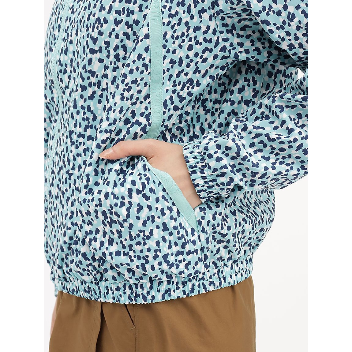 総柄グラフィックウィンドジャケット(裏メッシュ付き)