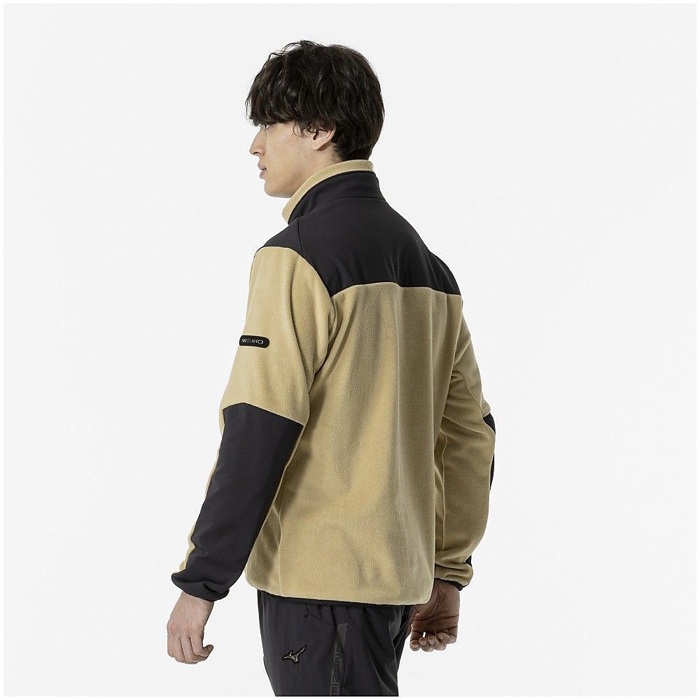 ハイブリッドフリースハーフジップ