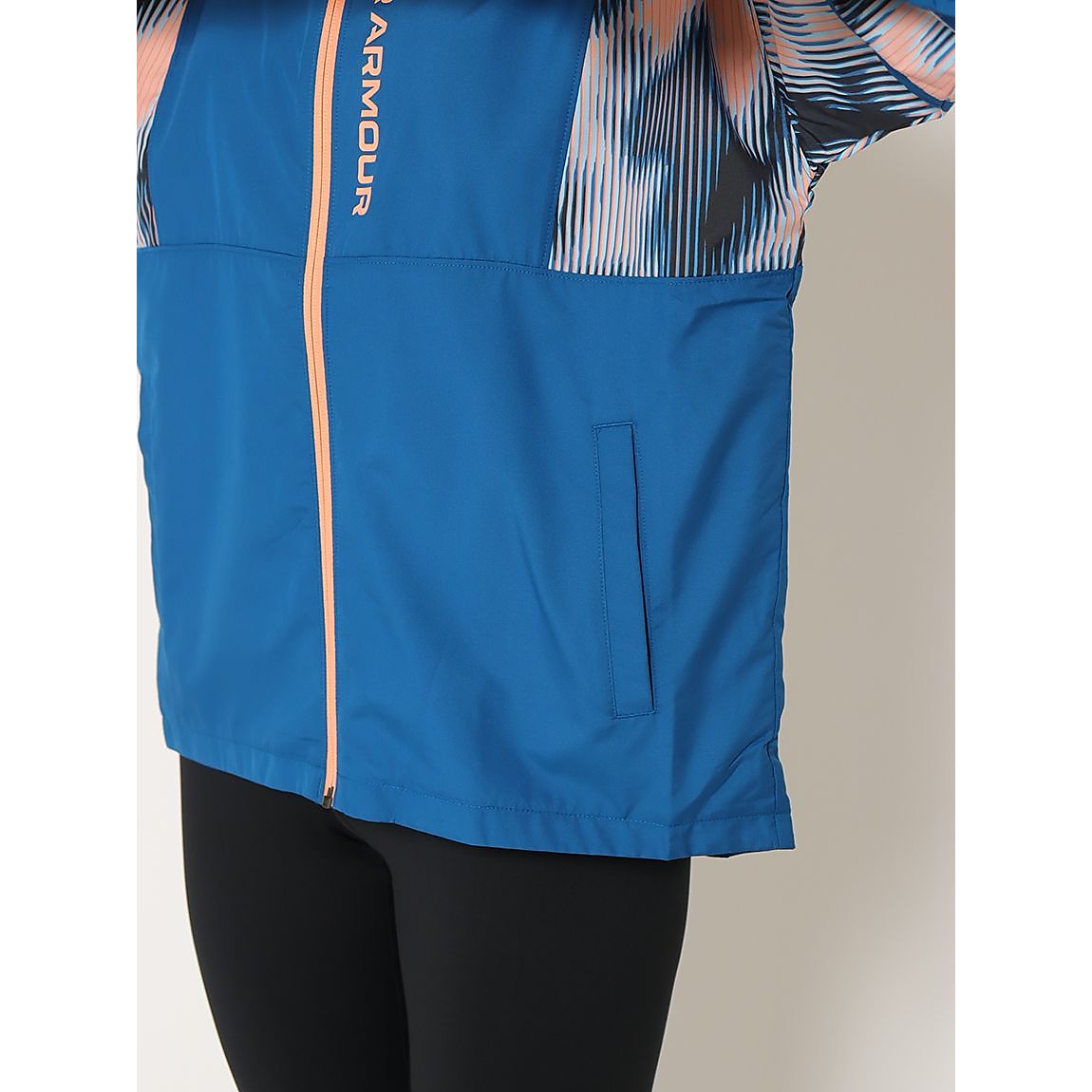 UA MESH WOVEN FULL ZIP HOODIE