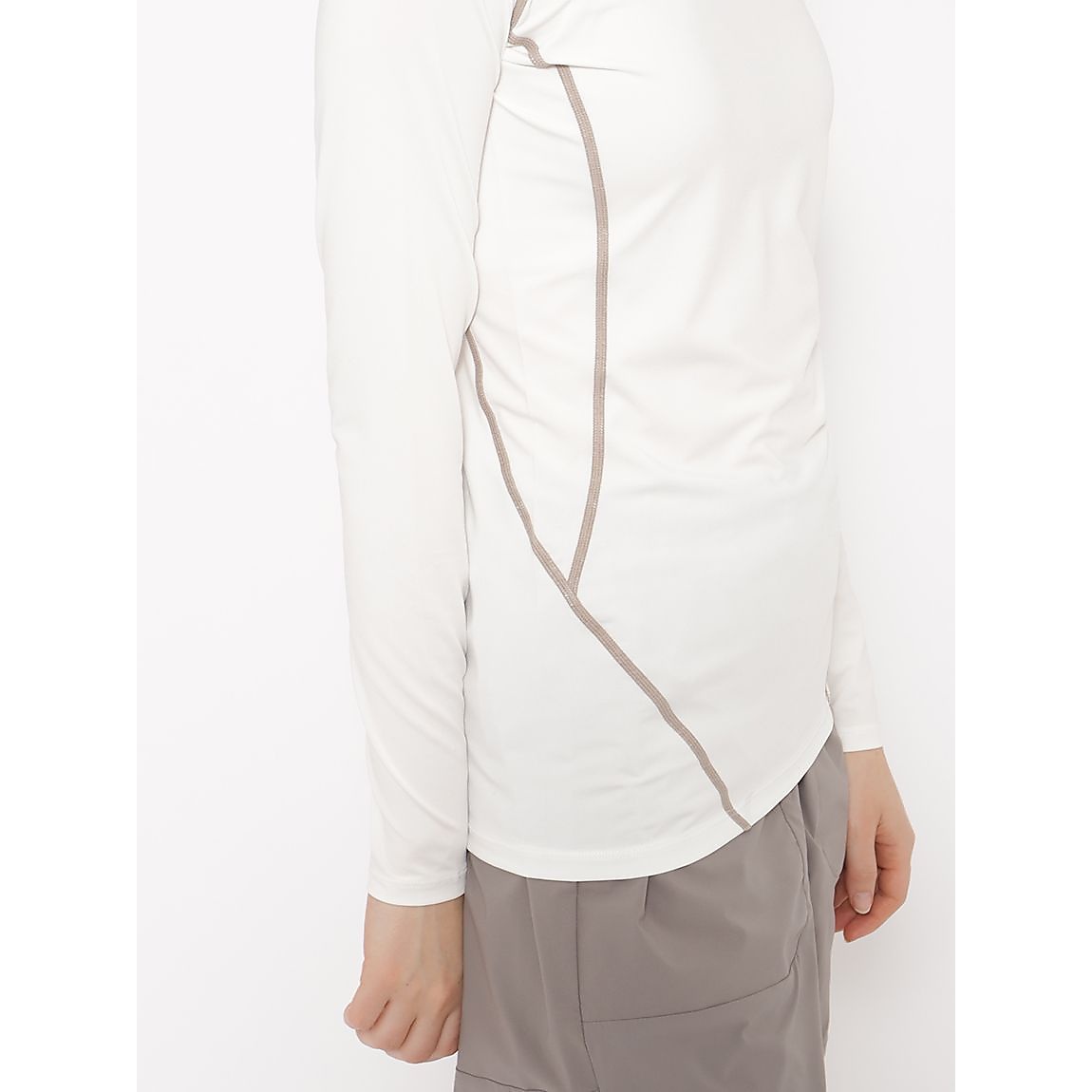 ソフトコンプレッション クルーネック長袖Tシャツ LADIES