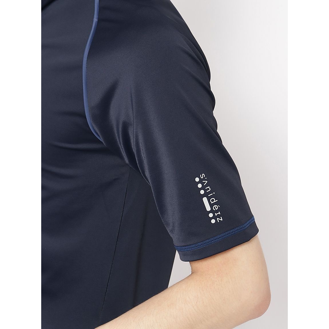 スイムウェア MEN'S フルジップラッシュガード半袖PP