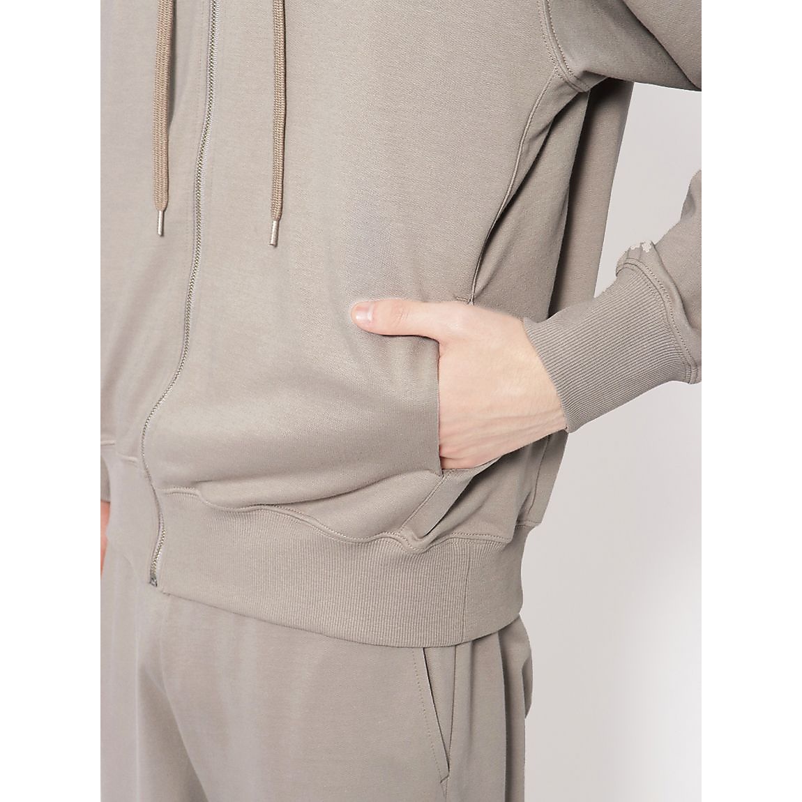 コットンミニ裏毛 ジップフーディ MENS