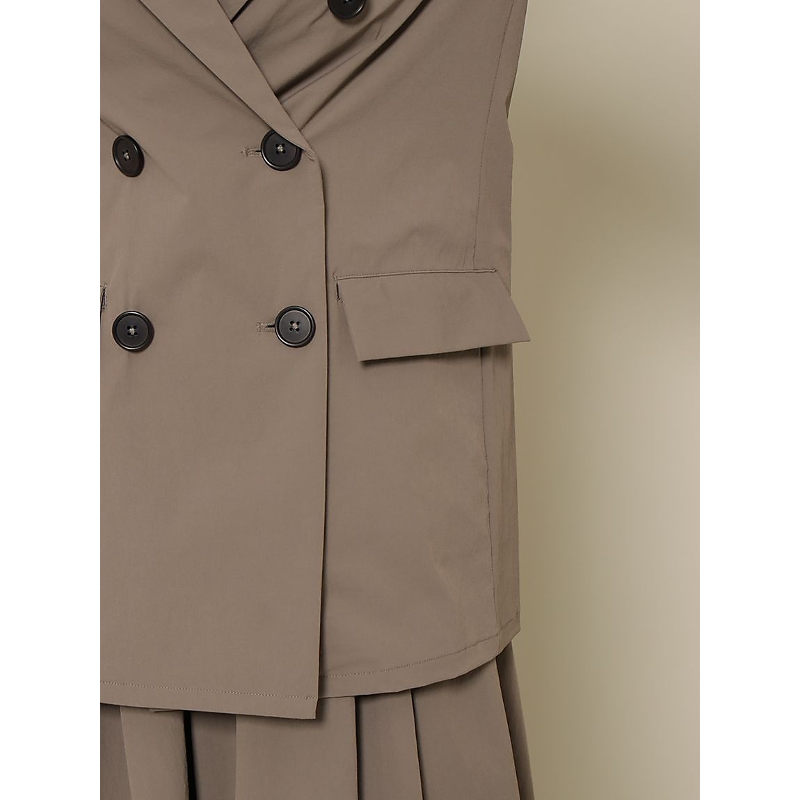 リサイクルナイロン ダブルブレストジャケット LADIES