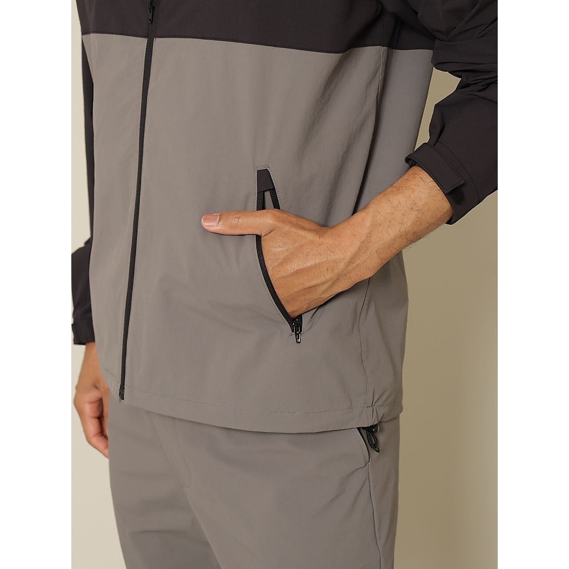 リサイクル裏ドビーナイロン フルジップフーディ UNISEX