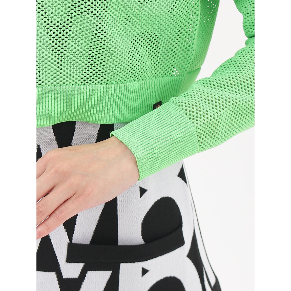 MESH KNIT SHORT BLOUSON