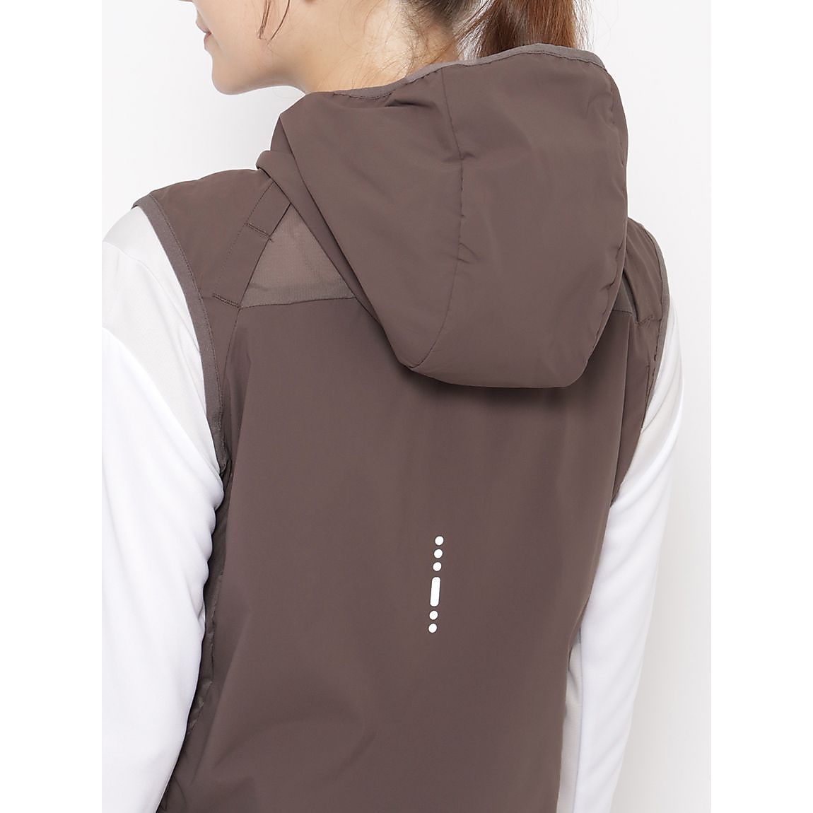 for RUN 撥水ストレッチ フーディベスト LADIES