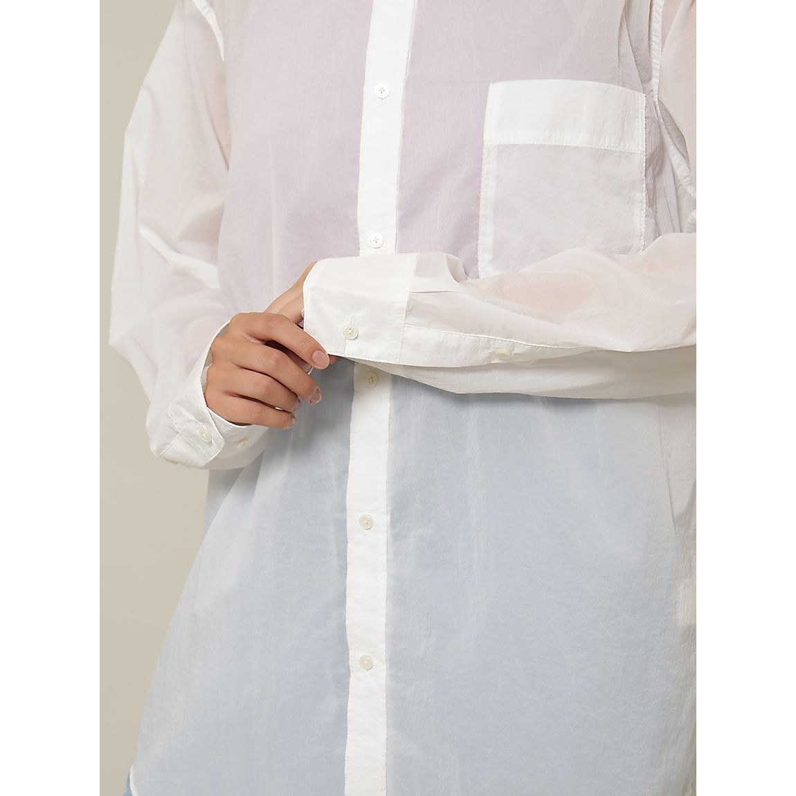 エアーナイロン オーバーサイズシャツ