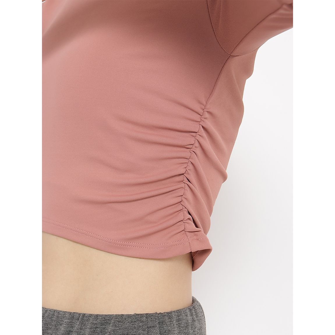 Cocotyベアスムース クロップト長袖ボレロ LADIES