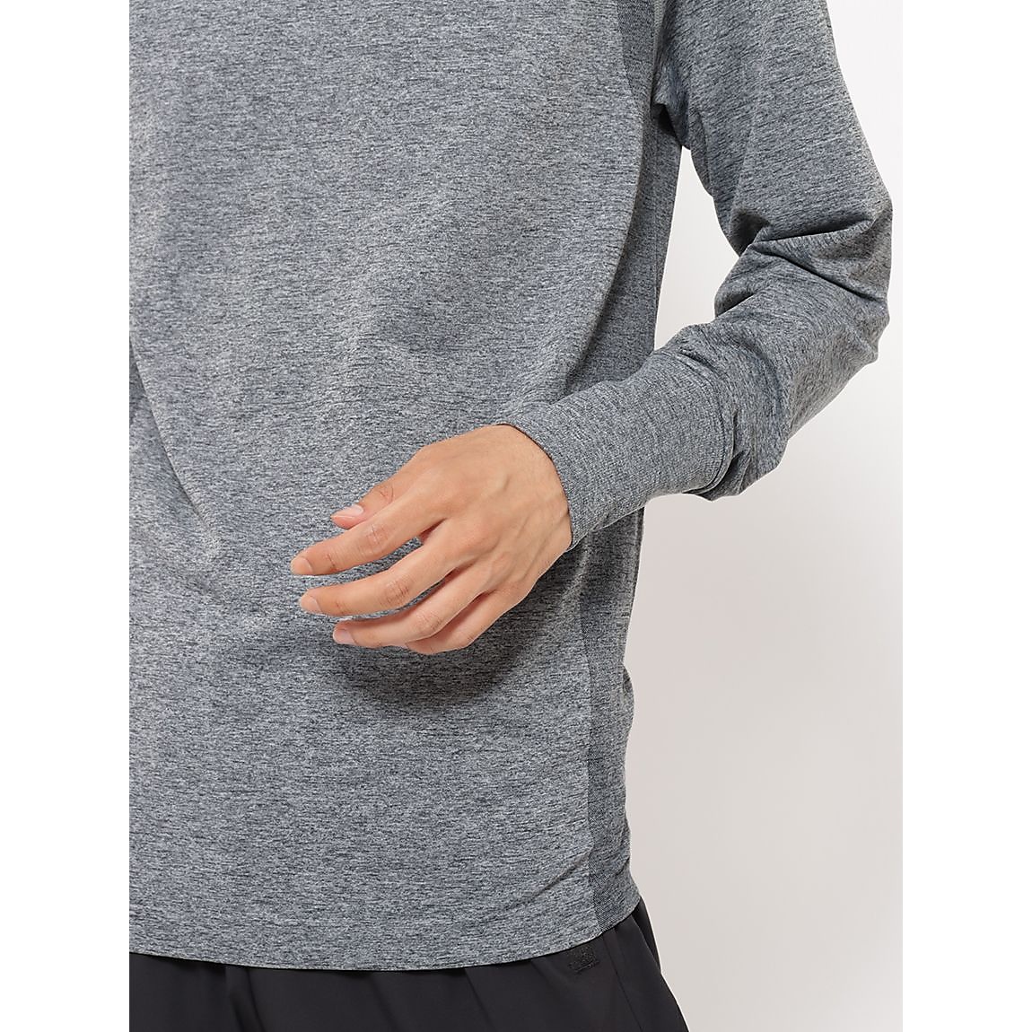 杢成型 クルーネック長袖Tシャツ MENS