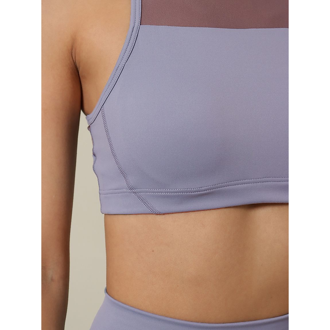 ナイロンスパンライトサポート ブラトップクロップトメッシュ