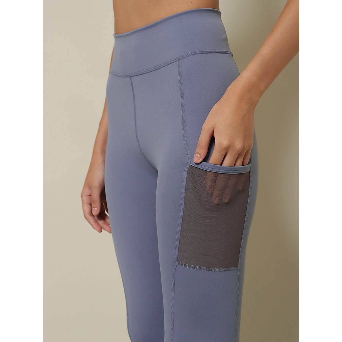 ナイロンスパンライトサポート クロップトタイツ