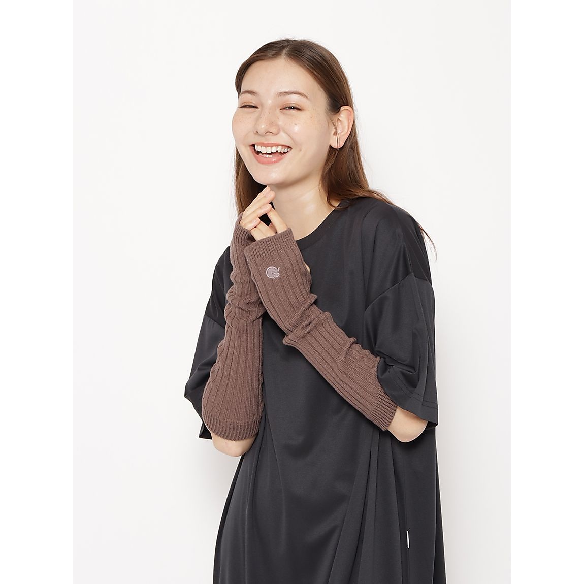 「寒い日のスタンダード。」 リブニットアームカバー